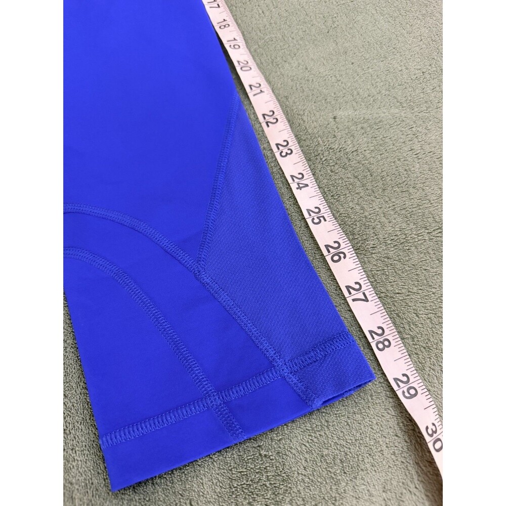 Lululemon Run Inspire Crop II Leggings Vibrant Blue Workout Active 6 - Picture 2 of 5